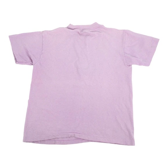 VTG 80s Single Stitch Animals on the Beach Short Sleeve T-Shirt L Light Purple - Picture 2 of 7